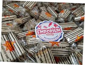 Emporium Candy 810079412433 Peanut Butter Bars - Delicious Individually Wrapped 1.5 Lbs Bulk Frosted