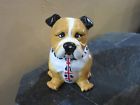English Bulldog Cookie Jar Doggie Treats Container Used