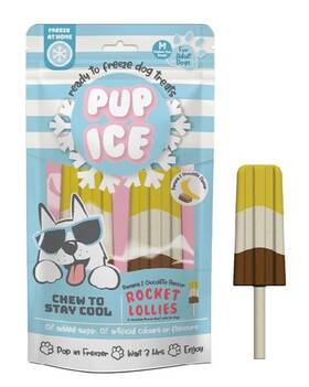 Ethical Pet 077234072448 Rocket Lollies Banana And Chocolate Flavor