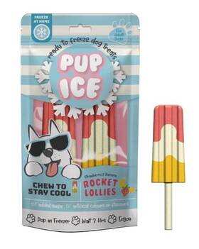 Ethical Pet 077234072479 Rocket Lollies Yogurt Strawberry And Banana Flavor Ethical Pet 077234072479 Rocket Lollies Yogurt Strawberry And Banana Flavor