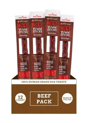 Etta Says 615499590163 Yumm Sticks - Real Meat Beef Dog Jerky Treats Human Grade Made