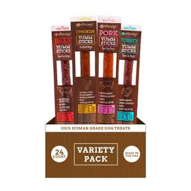 Etta Says 615499593751 Yumm Sticks - Real Meat Dog Jerky Treats Beef Chicken Pork An