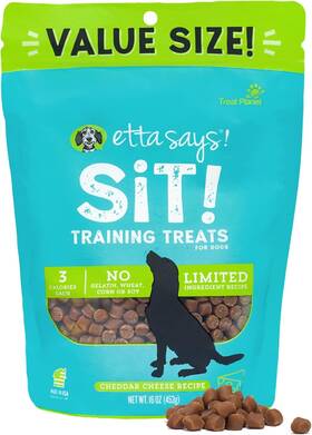 Etta Says 854913005870 Sit Training Treats For Dogs 3 Cheddar Cheese Recipe 16 Oz Perros