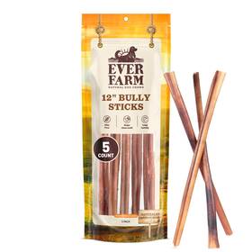 Ever Farm 810115904991 Pet Odor-free Standard Bully Sticks 12 Inch Pack 100% Grass-fed
