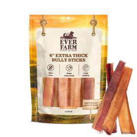 Ever Farm 810115905011 Pet Odor-free Extra Thick Jumbo Bully Sticks For Large Dogs 6 10 Pack All-