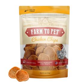 Farm To Pet 850012272007 Dog Training Treats - Chicken Chips Single Ingredient Lean All Natural He