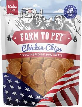 Farm To Pet 850012272816 - Chicken Chips Dog Treats 12oz