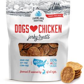 Farmland Traditions 884713001833 Chicken Jerky Dog Treats - 2 Lb Bag 3 Ingredients No Fillers
