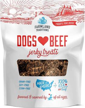 Bpcj1x7 Farmland Traditions Dogs Love Beef Jerky Dog Treats With Only 4 Ingredients And