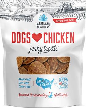 Ftdlc32 Farmland Traditions Dogs Love Chicken Jerky Dog Treats With Only 3 Ingredients A