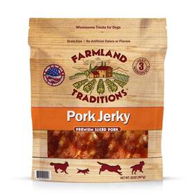 Hil-9499 Farmland Traditions Usa Made 2 Lb. Pork Jerky Dog Treats