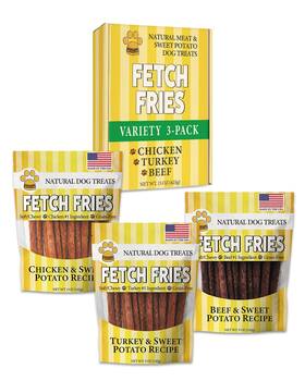 Fetch Fries 711583736322 Chicken Turkey And Beef With Sweet Potato Dog Treats Soft Jerky For Small