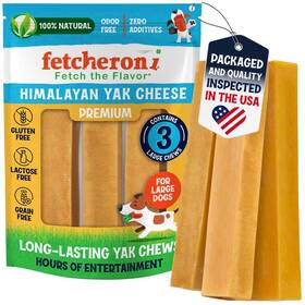 B0cy3ptdmx Fetcheroni Himalayan Yak Cheese Chews - Natural Dog Bones