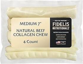 Chew-beef-7in Fidelis Rawhide Free Dog Chews Long Lasting Treat Sticks Treats Small And Large