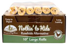 144bx Fieldcrest Farms 24 Ct 10 Inch Chicken Rolls Nothinft To Hide Rawhide Alternative