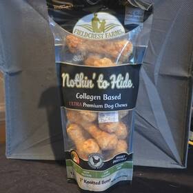 48423 Fieldcrest Farms Nothinft To Hide 3 Inch Knotted Bones Collagen Chicken Dog Chews