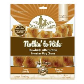 Fieldcrest Farms 810002631726 Nothinft To Hide Flip Chips Peanut Butter Dog Chews 8 Pk