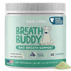B0g3yms9s1 Fifth & Fido And Dog Dental Powder Fresher Breath Cleaner Teeth Natural Ingredie