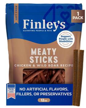 50485 Finleys Dog Meaty Sticks Chicken And Wild Boar 12 Ounce Pack Of 1