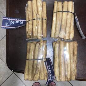 Frankly 853651008396 4 Bags Beef Chews 100% Collagen And Protein Dog Long Lasting Retail 56