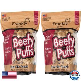 Frankly B08vfbx8kw 2 Pack Of Venison Beefy Puffs Dog Treats 5 Ounces Each Made In The Usa