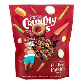 Fromm 072705121854 Crunchy Dog Treats 26 Oz Whole Grain Beef Oats Potatoes Healthy Snacks