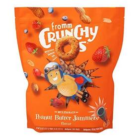 122059 Fromm Crunchy Dog Treats Peanut Butter Strawberry Blueberry 26oz