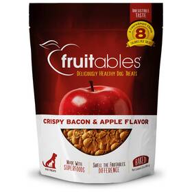 1030756 Fruitables Skinny Mini Low Calorie Apple Bacon Dog Treats 12 Ounce Healthy Training