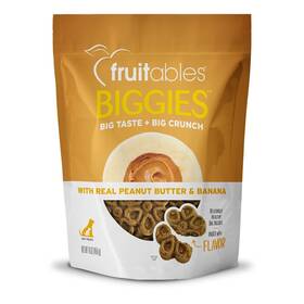 1030776 Fruitables Large Dog Treats Peanut Butter Banana Biscuits Healthy Snack Made In Usa