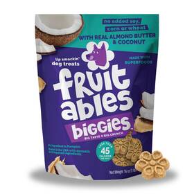 1030777 Fruitables Biggies Dog Biscuits Pumpkin Treats For Dogs 1 Pound Pack Of