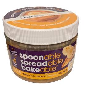 Fruitables 686960001952 Spreads Creamy Dog Treat Real Peanut Butter And Banana 7oz