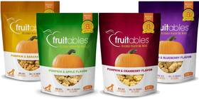 Fru-5092 Fruitables 4 Pack 7 Ounce Pumpkin Apple Blueberry Cranberry Banana Dog Treats Low Calorie