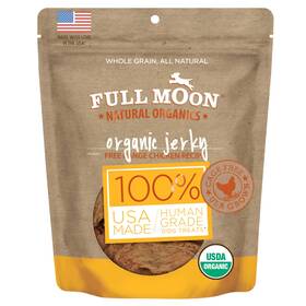 Full Moon 072745975493 Organic Chicken Jerky Healthy All Natural Dog Treats Human 16 Oz