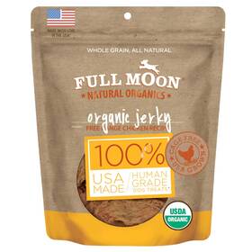 Full Moon 072745975509 Organic Chicken Jerky Healthy All Natural Dog Treats Human 32 Oz