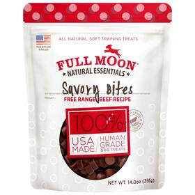 Full Moon 072745975554 All Natural Human Grade Dog Treats Essential Beef Savory Bites 14