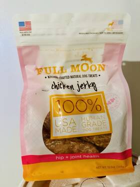 97457 Full Moon Chicken Jerky Healthy All Natural Dog Treats Human Grade For Hip