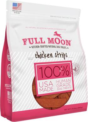 97494 Full Moon Chicken Strips Healthy All Natural Dog Treats Human Grade Made In Usa