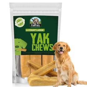 Furfuel 065009561155 Yak Cheese Himalayan Dog Chews 6 Counts Large Long-lasting Treats For Larg