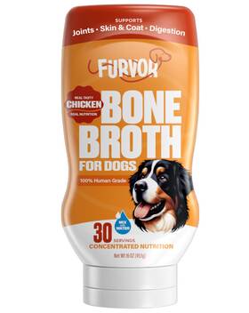 Furvor 860008223203 Chicken Bone Broth Concentrate For Dogs - Collagen Protein Supplement Dig
