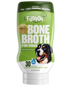 Furvor 860008223265 Beef Mobility Support Bone Broth For Dogs - Collagen Protein Supplement Boo