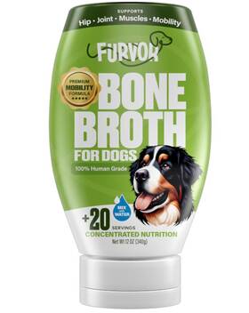 Furvor 860008223296 Beef Mobility Support Bone Broth Concentrate For Dogs - Collagen Protein Supp