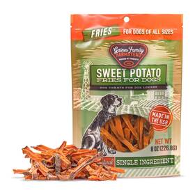 57421 Gaines Family Farmstead Premium Pet Products Usa Sweet Potato Chews For Dogs 32 Oz Bag Single Ingre
