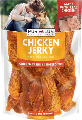 Gambol 445027542516 Dog Treats Chicken Jerky For Dogs Made With 100% Real Breast 16 Ounce