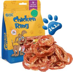 Gazeupon 445015685690 Dog Treats Chicken Jerky Rings Natural Breast Healthy Trainin