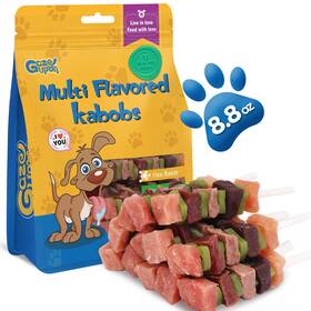 Gazeupon 850067242031 Dog Treats Multi-flavored Kabobs High Protein Chews