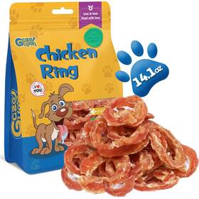 Gazeupon 850067242109 Dog Treats Chicken Jerky Rings Natural Breast Healthy Training Rewa