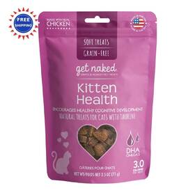 701184 Get Naked 1 Pouch Kitten Health Soft Treats 2.5 Oz Natural Healthy Training