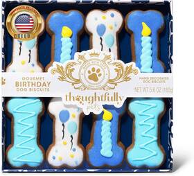 Gifts 445036019085 Pets Dog Birthday Cookie Gift Set Hand Decorated Crunchy Treats In Bone Sh