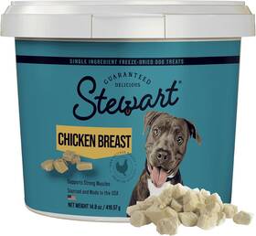 401716 Gimborn Pet Specialties Stewart Single Ingredient Freeze Dried Raw Dog Treats Chicken Breast 14.8 Ounc