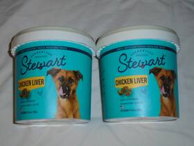Gimborn Pet Specialties 445003117103 Set Of 2 Stewart Chicken Liver Freeze-dried Dog Treats 11.5 Oz Tubs Bb 12/25